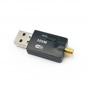 300Mbps Wireless USB Wi-Fi Adaptör Dongle 5Dbi Anten Network Lan thumbnail 4