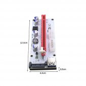 PCI-E 1X To 16X Usb 3.0 Riser Kart 6 Adet thumbnail 3
