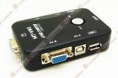 Kvm Switch 2 Port Usb Vga Switch 2 Pc Kasa Tek Kontrol thumbnail 3