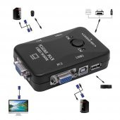 Kvm Switch 2 Port Usb Vga Switch 2 Pc Kasa Tek Kontrol thumbnail 7
