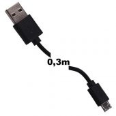 Usb to Micro Usb Şarj Data Kısa Kablo thumbnail 1