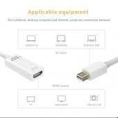 Mini Displayport Thunderbolt To Hdmi 4K Çevirici Kablo thumbnail 2