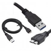 Micro Usb 3.0 Kablo Hdd Harddisk Yüksek Hız Şarj Data Kablosu 1M thumbnail 1