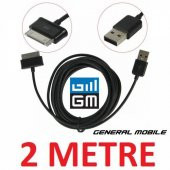 General Mobile Tablet Pc Usb Data Şarj Kablosu 2M Metre Etab 4 thumbnail 2