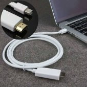 Mini Displayport To Hdmi Kablo Mac Macbook Tv Görüntü Aktarma thumbnail 4