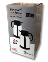 Penguen 1200P Premium 2 lt Çelik Termos thumbnail 2