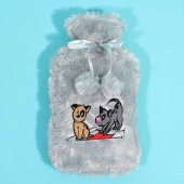 Biggdesign Dogs Gri Peluş Sıcak Su Torbası thumbnail 9