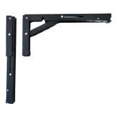 Mandallı Katlanabilir Masa Konsolu 1 Çift Siyah 40cm thumbnail 1