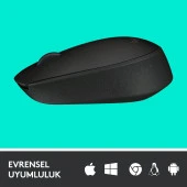 Logitech M171 USB Alıcılı Kablosuz Kompakt Mouse - Siyah thumbnail 4