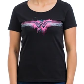Batman v Superman Siyah Kadın T-Shirt thumbnail 1