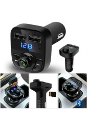 Carx8 Bluetooth Araç Kiti Fm Transmitter thumbnail 1