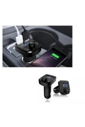 Siyah Bluetooth Fm Transmitter Car X8 thumbnail 2