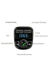 Carx8 Bluetooth Araç Kiti Fm Transmitter thumbnail 1