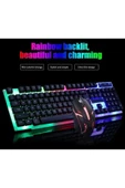 POLYGOLD Pg-8017 Oyuncu Isıklı Klavye Mause Seti Klavye + Mouse Seti thumbnail 5
