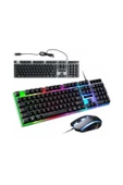 POLYGOLD Pg-8017 Oyuncu Isıklı Klavye Mause Seti Klavye + Mouse Seti thumbnail 2