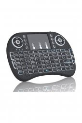 POLYGOLD Işıklı Mini Klavye Mouse Smart Tv Box Pc Şarjlı Pg-8035 thumbnail 2