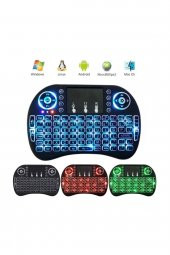 POLYGOLD Işıklı Mini Klavye Mouse Smart Tv Box Pc Şarjlı Pg-8035 thumbnail 5