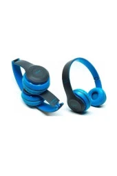 POLYGOLD Blue Inter P47 Bluetooth Kulaklık 5.0 - Mavi thumbnail 1