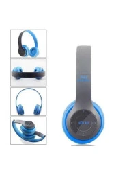 POLYGOLD Blue Inter P47 Bluetooth Kulaklık 5.0 - Mavi thumbnail 2