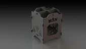 Metal Ateş kutusu Kamp Ateş Kutusu thumbnail 2