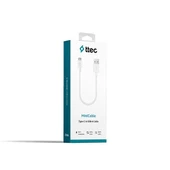 Ttec MiniCable Type-C Kablo Beyaz 30cm - 2DK7519B thumbnail 4