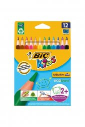 Bic Kids Evolution Triangle Üçgen Jumbo Boya Kalemi 12 Renk thumbnail 2
