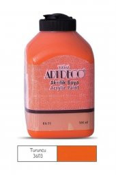Artdeco Akrilik Boya 500 ml Turuncu. thumbnail 2