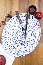 Mart Home Bluen Oval Servis Tabağı thumbnail 1