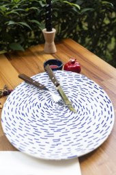 Mart Home Bluen Oval Servis Tabağı thumbnail 2
