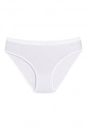 12 Adet Yıldız Bayan Bambu Bikini Külot Beyaz 3955 thumbnail 1