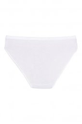 12 Adet Yıldız Bayan Bambu Bikini Külot Beyaz 3955 thumbnail 2