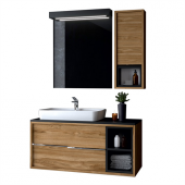 Denko Matia 100 cm MDF Banyo Dolabı Takımı thumbnail 1
