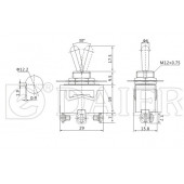 Toggle Switch 3P OFF-MOM 12mm thumbnail 3