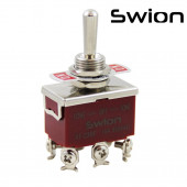 SWION Toggle Switch 15AMP 6P MOM-OFF-MOM 12mm thumbnail 1