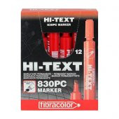 HI-TEXT PERMANENT MARKER KIRMIZI 12LI YUV (830PBK) thumbnail 1