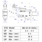 MICRO SWITCH UZUN MAKARALI (220V 16A) DONGHAI thumbnail 2