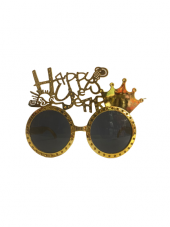 YILBAŞI GÖZLÜK HAPPY NEW YEAR GOLD thumbnail 1