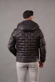 REGULAR FİT KAPŞONLU ASTARLI KAPİTONE ERKEK MONT thumbnail 12