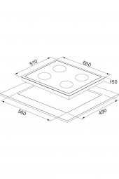 EXEP  BASİC BEYAZ 240 3LÜ ANKASTRE SET (ED400-EO320-EF240) thumbnail 7