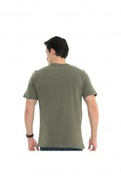 Erkek T-shirt Gravıs Haki S thumbnail 4