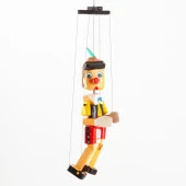 Ahşap Pinokyo Kukla 45 cm thumbnail 1