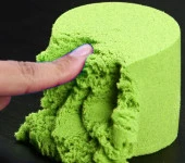 Kinetik kum 1kg - Yeşil Renk thumbnail 3