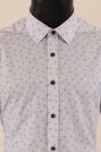 Uzun Kol Slim Fit Desenli Gömlek thumbnail 12
