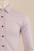 Uzun Kol Slim Fit Desenli Gömlek thumbnail 9