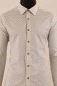 Uzun Kol Slim Fit Desenli Gömlek thumbnail 11