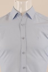 Uzun Kol Slim Fit Desenli Gömlek thumbnail 12