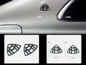 DK Tuning Maybach Yan Kanatlar Siyah ABS Logo Arma Seti thumbnail 3
