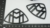 DK Tuning Maybach Yan Kanatlar Siyah ABS Logo Arma Seti thumbnail 2