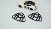 DK Tuning Maybach Yan Kanatlar Siyah ABS Logo Arma Seti thumbnail 4