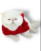 Cat Santa Bow Yılbaşı Kedi Sweati thumbnail 8
